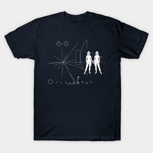 Lesbian Pride Pioneer Plaque T-Shirt by Manikool